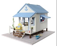 大型模型屋「材料包」DIY手作-海岸渡假別墅/娃娃屋 玩具屋 袖珍小屋 迷你屋 小房子 拼裝模型