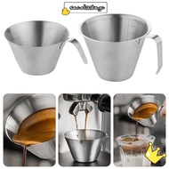 SECELPH Pitcher Cup, Stainless Steel Ergonomic Handle Measuring Cup, Espresso Spout Scale Frothing P