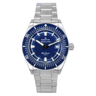[Creationwatches] Edox Skydiver Date Limited Edition Blue Dial Automatic Divers 80126 3BUM BUIN 300M
