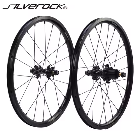 SILVEROCK NBR Alloy Wheelset 16in 1 3/8" 349 7 Speed for Brompton A C PLine Tline Folding Bike Ultra