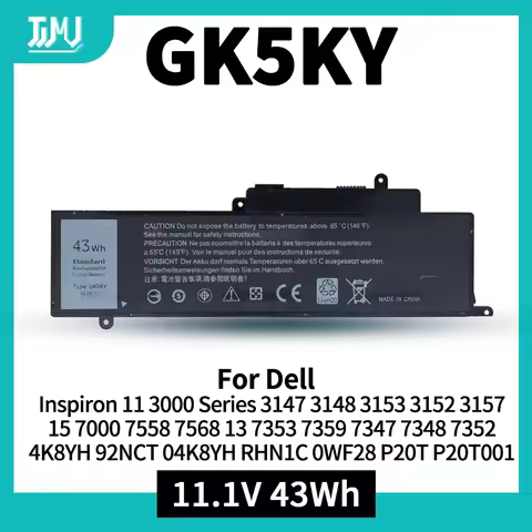 GK5KY Laptop Battery for Dell Inspiron 11 3000 Series 3147 3148 3153 3152 3157 3158 15 7000 7558 756