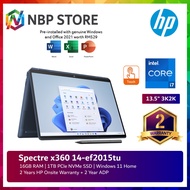 HP Spectre X360 14-Ef2015tu 13.5" 3K2K OLED Touch 2-In-1 Laptop Blue ( I7-1355U, 16GB, 1TB SSD, Intel, W11, HS )