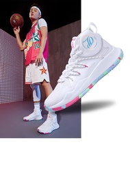 รองเท้าบาสเก็ตบอล Peak สำหรับผู้ชาย รองเท้ากีฬาพื้นยางทนทาน รองเท้าบาสเก็ตบอลแบบลำลอง รองเท้ากีฬาสำห