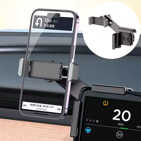 Car Mobile Phone Holder 360 Rotatable GPS Bracket Car Display Screen For BYD Tesla Model 3/Y/S/X Adj