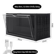 Hộp Đèn Container Tracking Độc Đáo Trưng Bày Mô Hình Nước Hoa Mỹ Phẩm Đèn Chiếu Sáng 360 Tích Điện C