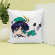 [GENSHIN IMPACT] Gối ôm gối nằm size 40x40cm nhân vật chibi Genshin Impact Diluc Kiara Kaeya Venti