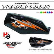 YAMAHA RX KING TRANSPARENT STRIPING STICKER, LATEST VARIATION MOTIF A 50