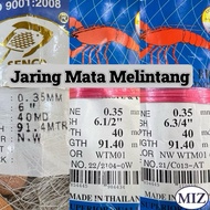 035 x 6" 6 1/4" 6 1/2" 6 3/4" x 40MD x 91.4MTR Fishing Net Jaring Tangsi Jaring Pukat Ikan Pari Ikan