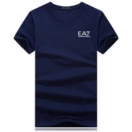 EA7 Áo Thun Nam Tay Ngắn Thể Thao Cổ Tròn Nhiều Màu Cho Nam Nữ Với Họa Tiết In Chữ E47