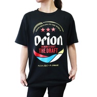 Orion Beer T-shirt White Black Cotton Authentic Orion Draft Can Okinawa Original Sticker Included