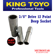 King Toyo 3/8" Drive 12 Point Deep Socket KT-3802