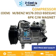 Compressor OEM NEW M/BENZ W176 2013 6SAS14C C/W MAGNET  6PK ND 447280-7434/6380