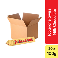 [CARTON Wholesale] - Toblerone Swiss Chocolate Bar 20 x 100g - Flavour Chocolate Bar, Smooth and Creamy