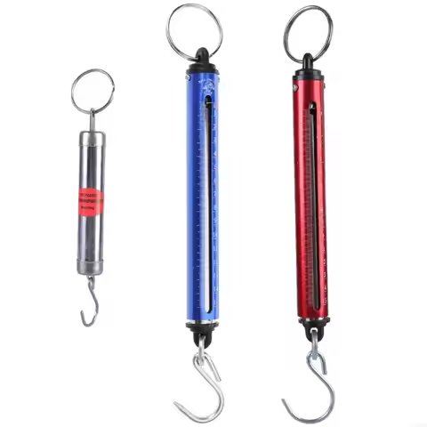 G32A Portable Mechanical Spring Scale Cylinder With Hanging Hook Dynamometer For Precise Weighing Up