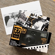 Kodak กล้องฟิล์มชนิดใช้แล้วทิ้ง27ภาพถ่ายสีฟูจิโกดักหรือกล้องฟิล์มขาวดำพร้อมแฟลชพอยต์และกล้องถ่าย