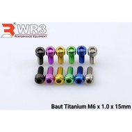 Bolt L Titanium WR3 M6x10 M6x15 M6x20 M6x25 M6x30 M6x35 M6x40 M6x50 M6x60 M6x70