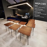 Minimalist Cafe Table Square Coffee Cafe Table Meja Kopi Meja Makan Meja Ruang Tamu