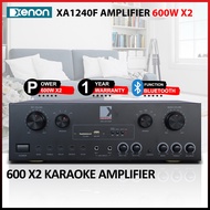 Xenon 600W x2 Karaoke Amplifier XA1240F – Bluetooth Echo FM Power Amplifier 2 Zone