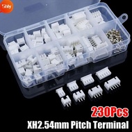 SHLY 230Pcs 2.54mm Pitch Terminal, Housing Kit 2p 3p 4p 5pin Pin Connector, Male And Female 4 Value 