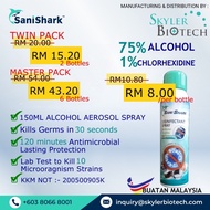 SaniShark 75% Ethanol Disinfectant Aerosol Spray 150ML