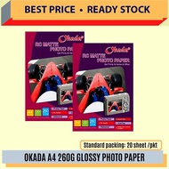 A4 GLOSSY PAPER / PHOTO PAPER / 115GMS / 180GMS / 200GMS / 240GMS / 260GMS / Photo Paper / Kertas Ga