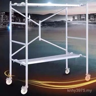 Shi Mobile Bed Platform Galvanized Round Tube Foot Stand Folding Foot Stand Type Decoration Stand Th