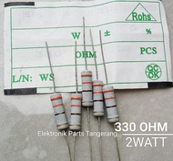 (10 PCS) RESISTOR 2WATT 330 OHM RESISTOR 2 WATT 330OHM RESISTOR 2W 330 OHM RESISTOR 330 OHM 2 WATT