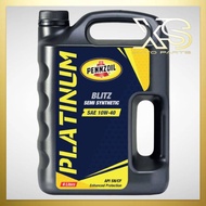 PENNZOIL ™ PLATINUM BLITZ 10W40 10W-40 Semi Synthetic Engine Oil 4L (toyota / honda / perodua / proton / kia / hyundai)