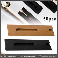 50PCS Pen Box Gift Sleeve Packaging Slip-in Pen Packaging Box Case Kraft Paper Pen Sleeves