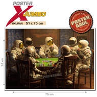 XJumbo Poster ASTRONAUTS POCKET CLUB (ASTRONAUT POCKET CLUB) XJFJP245 - size 51 x 75 cm