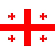 Georgia Flag Decoration Polyester Fabric Work