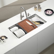 ZUHNE Neste 316 Stainless Steel Undermount Kitchen Sink Workstation with Accessories (16-Gauge Anti-