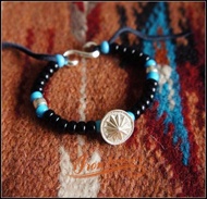 Tilta Shop Takahashi Iron Head Goros Shine Glass Bead Bracelet Sterling Silver Crooked Buckle Wristb