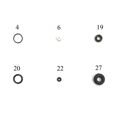 5pcs/pack Seal Ring O-rings for NT-130 Series Airbrush Accessories Backup Parts for Nasedal NT-130 N