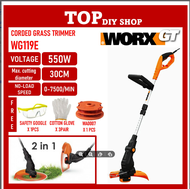 WORX WG119E 550W 30cm Electric Grass Cutter Corded Grass Trimmer Grass Cutter Gardening Mesin Rumput