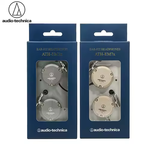 Original Audio-Technica ATH-EM7X Wired Earphone Sport Ear Hook Earphone Heavy Bass Music Earphone fo