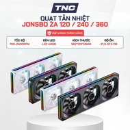 JONSBO ZA-120 / 240 / 360 LED ARGB Downstream Cooler Fan | Reverse - TNC STORE