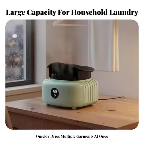Portable Clothes Dryer Space-Saving Foldable Laundry Dryer Foldable Drying Wardrobe Timer Function H