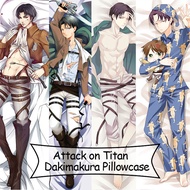 Anime Attack on Titan Levi Ackerman Body Pillow Survey Corps Pillow Case Dakimakura Throw Cushion Do