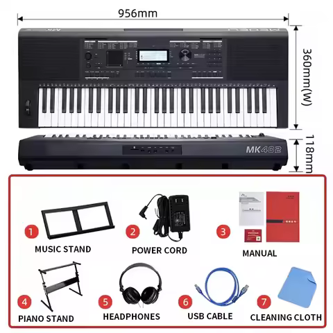 MK402 Electronic keyboard, Professional music arrangement, 61-key electronic keyboard, DJ sampling k