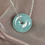 冰藍水翡翠平安扣 | 天然玉翡翠A貨 | 送禮