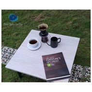 60cm x 60cm Coffee Table Study Table Meja Makan Kecil Laptop Table Small Plastic Leg  Table Foldable