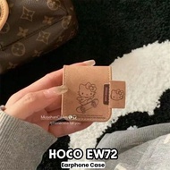 【Stock Ready】For HOCO EW72 Case Cute Cartoon Textile Crafts Earphone Case Casing Cover