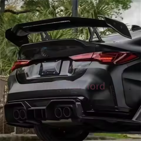 car styling unversival frp matte gloss black Rear trunk lid spoiler wing For BMW M2 M3 M4 G42 G87 G2