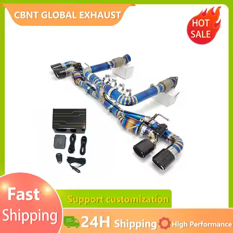 CBNT 2019 C8 Corvette Valvetronic Titanium Axleback Exhaust for Chevrolet Corvette C8 6.2L Remote Co