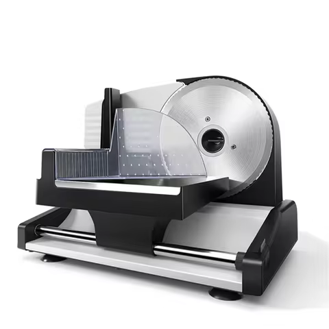 220V Electric Food Slicer Meat Food Household Desktop Meat Slicer Lamb and Beef Slicers 0-22mm Bread