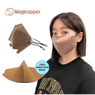 NEW2022☾∈Magicopper Antimicrobial Copper Mask ver. 2.0 (Beige and Pink)