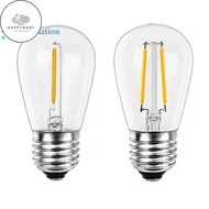 HB  S14 Plastics Led Bulb E27/E26 3V 120V Warm White 2W 1W Shatterproof Lamp Bulbs For String Light 