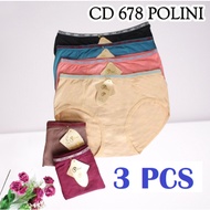 3pcs - Underwear POLINI Art 678 CD Premium Material Sizes ML-XL-XXL