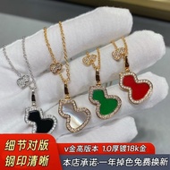 Jewelry Sterling Silver 18k Gold s925 Jewelry Gourd Pendant Light Luxury Female High-End New Necklac